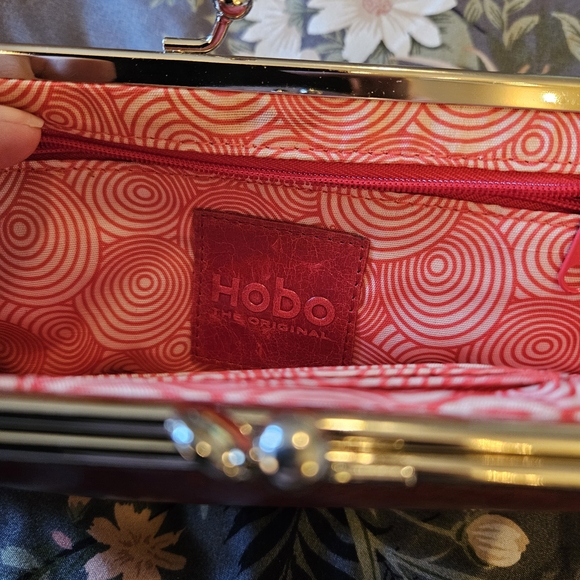 HOBO The Original Millie Clutch in Wine Red - Picture 5 of 7
